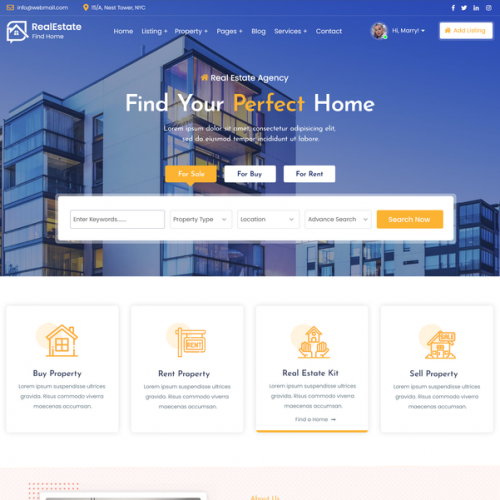 Real Estate Realtor WordPress Theme