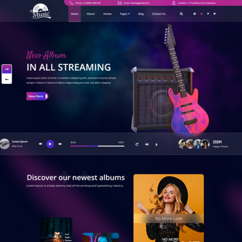 Audio Streaming WordPress Theme